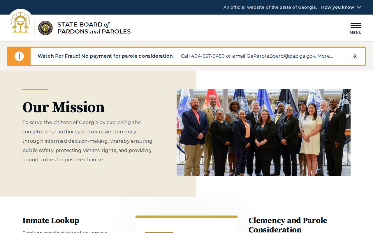 Walker County parole record resources from the Georgia State Board of Pardons and Paroles