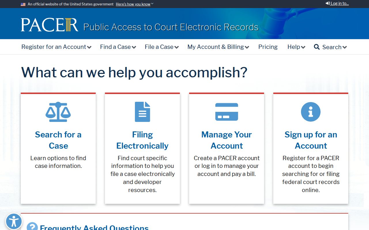 Walker County federal criminal court records through PACER
